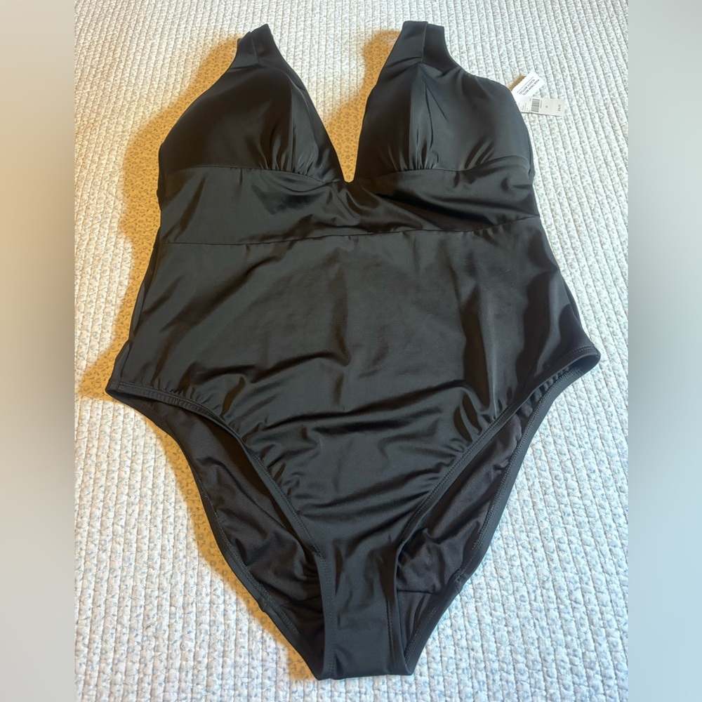 Lane Bryant Black Women Swim One Piece NWT